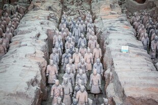 秦始皇陵兵马俑壮观景象