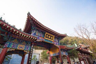 中式传统牌坊建筑景观