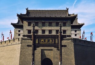 西安古城门建筑景观