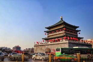 西安钟楼街景