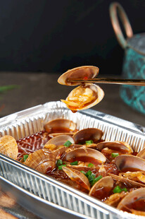 锡纸烤海鲜 美味诱人