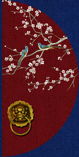 中国风中式花鸟背景