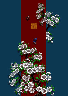 中国风花卉中式装饰画
