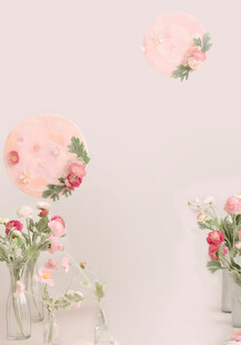 粉色花卉