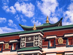 中式古建筑屋顶景观