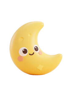 可爱月亮造型小夜灯