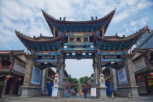 古色古香中式牌坊景观