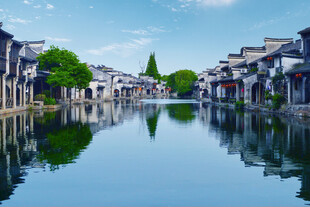 江南水乡古镇宁静美景