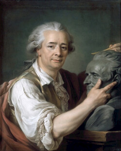 艺术家专注雕塑创作瞬间