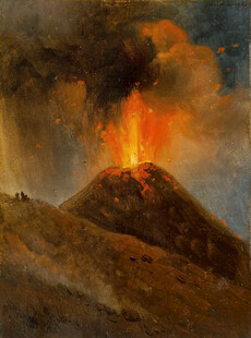 火山喷发壮丽景象