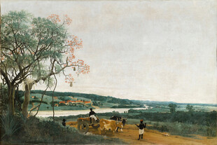 乡村田园风景油画
