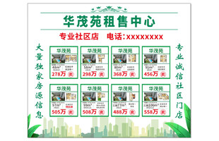 房产中介海报 租房海报