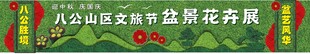 盆景花卉展绿雕布景