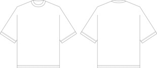 小领口宽松版短T