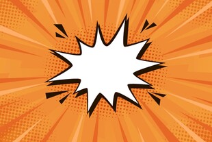 漫画风格爆炸效果图案