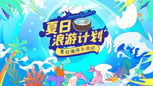 夏日海滩游计划海报
