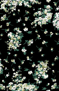 黑色背景小碎花图案
