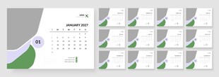 2027日历模板