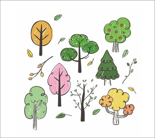手绘树