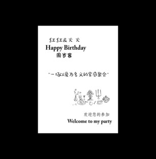 生日迎宾牌