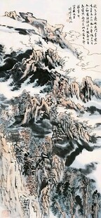 高山古刹图