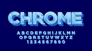 英文字母数字设计