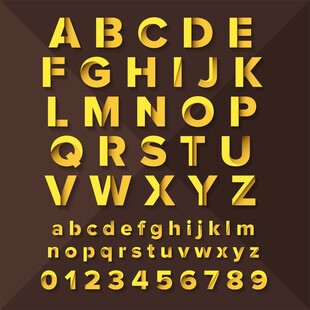英文字母数字设计