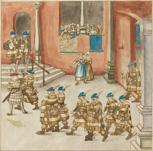 士兵集会场景