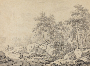 古典风景素描画