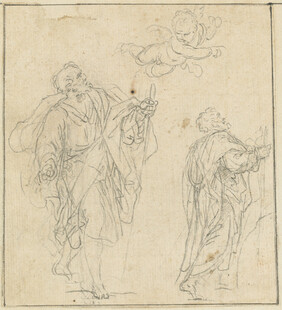 古典人物素描手稿