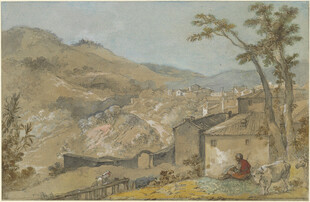 山间村落风景图