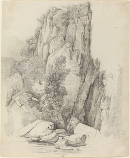 山水素描图
