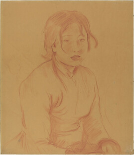 女孩素描画像