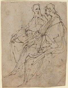古典人物素描画作