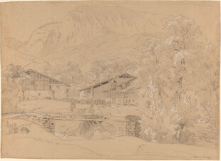 山水素描稿