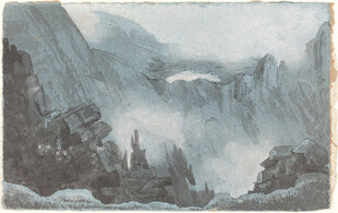 水墨山水风景图
