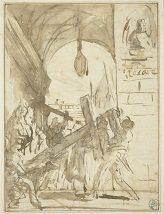 古典画室场景人物绘画