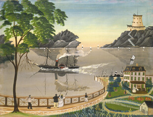 海边城堡景观图