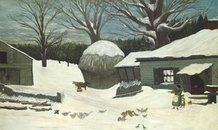 冬日乡村雪景