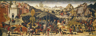 古代宏大战争场景画作