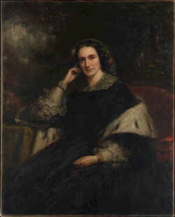 古典女性肖像油画