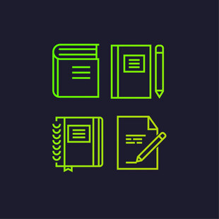 简约学习办公图标集合