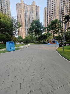 城市中的开阔休闲道路