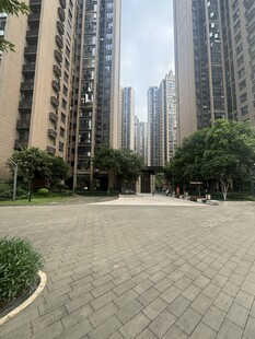 城市小区内的开阔景观空间