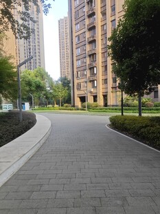 小区内的宁静步道景观