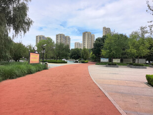 城市公园中的休闲步道
