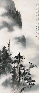 深山古松图