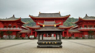 中式古建筑庭院景观