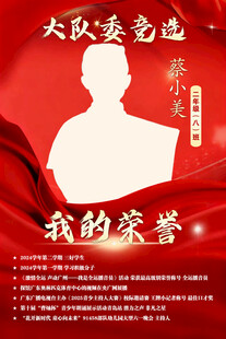 大队委竞选    我的荣誉时刻
