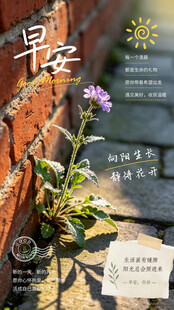 早安海报
